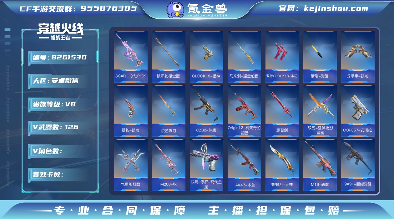 实名: 可修改 v武器数: 126 王者武...