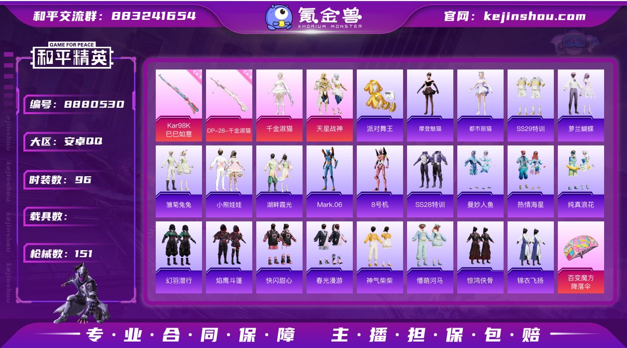 【商品标题】：【素材号/身法号/精品号/巡...