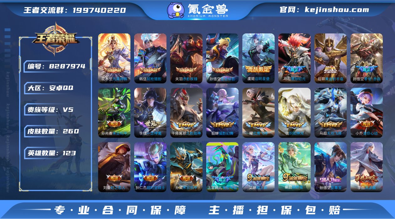 【WZN4068】贵族5/皮肤260/典藏...