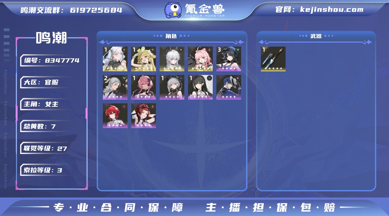 总黄数: 7 联觉等级: 27 拥有五星共...
