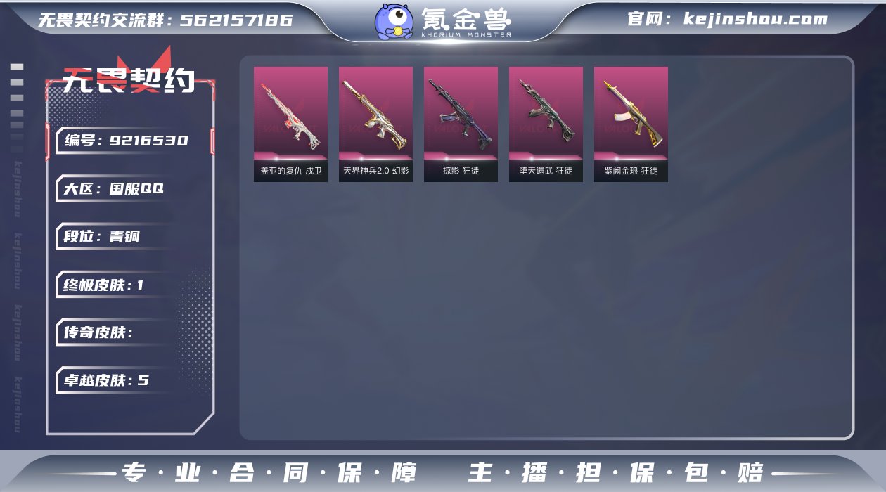 【WWN417】终极*1/卓越*5/皮肤*...