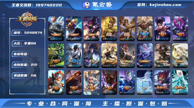 小玥 iOS【V9 212皮肤3典藏23传...