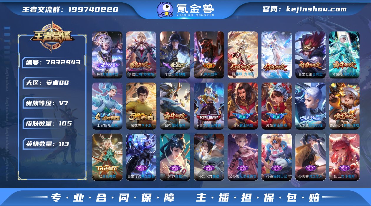 野王号 1无双 8传说 群星魔术团韩信 白...