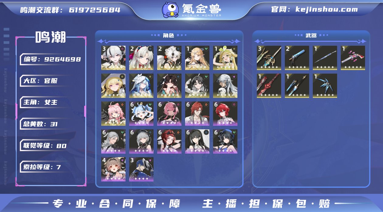 编号：
E215
账号亮点： 28金  科...