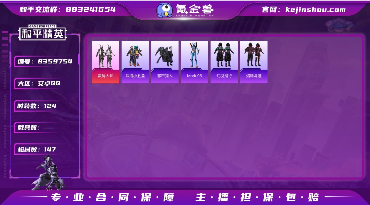M99488+【身法号1粉装4特效枪都市猎...