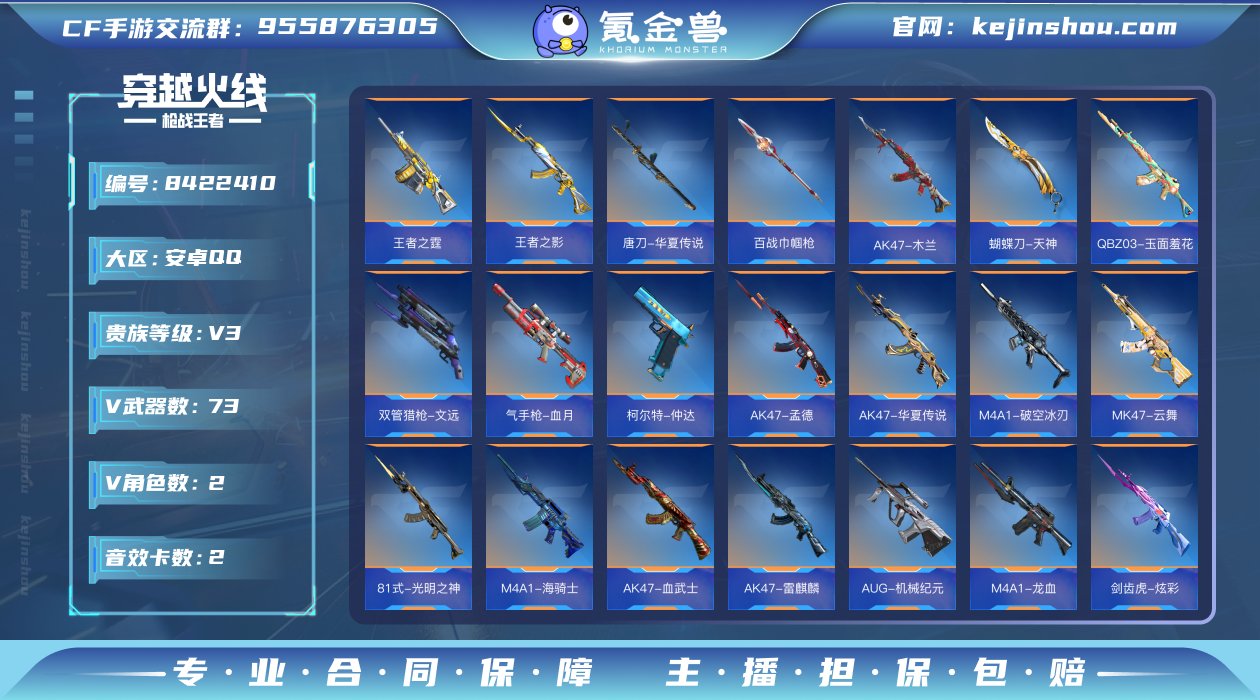 实名: 不可修改 v武器数: 73 王者武...