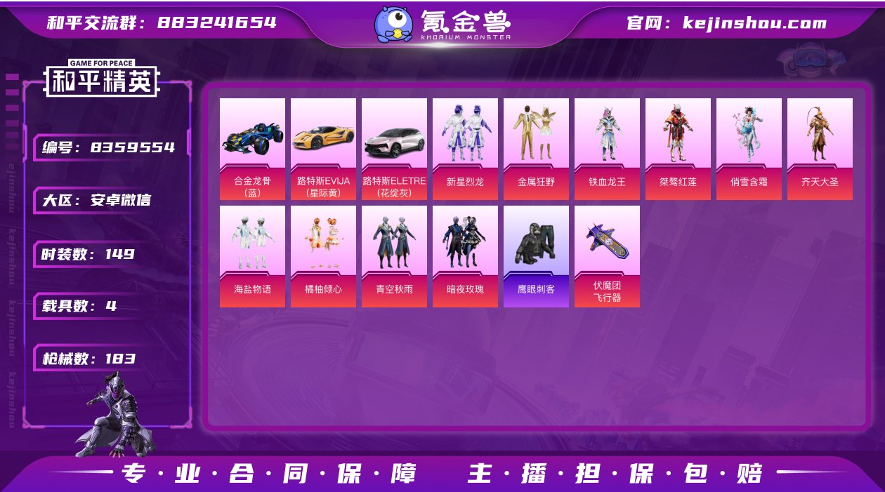 实名: 可修改 时装数: 149 载具数:...