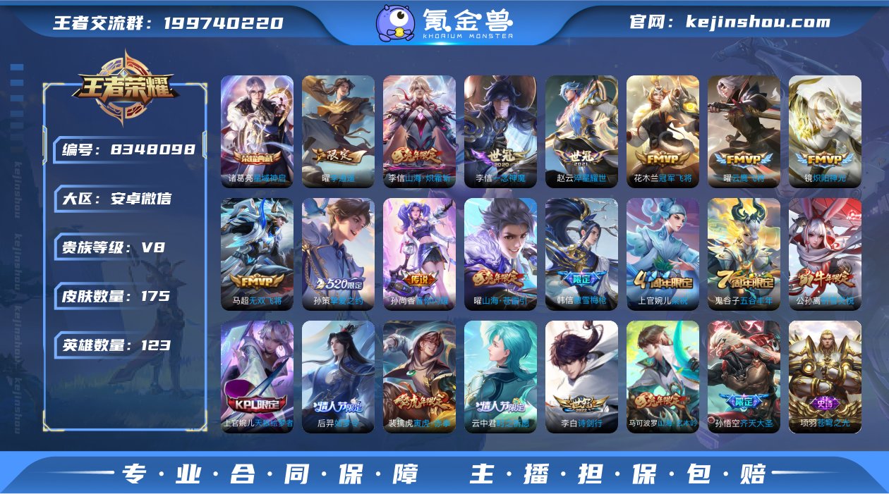 WZ399823|微信安卓【金标  花木兰...