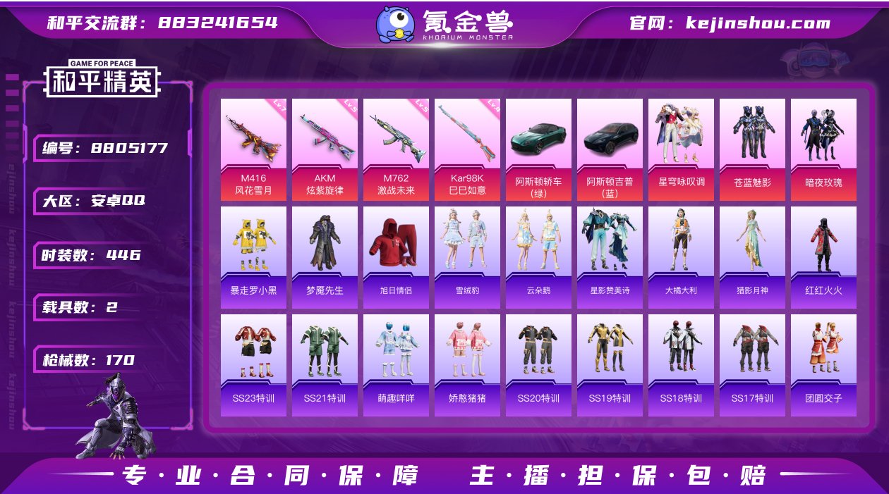 编号75983 不可二次 等级68 117...