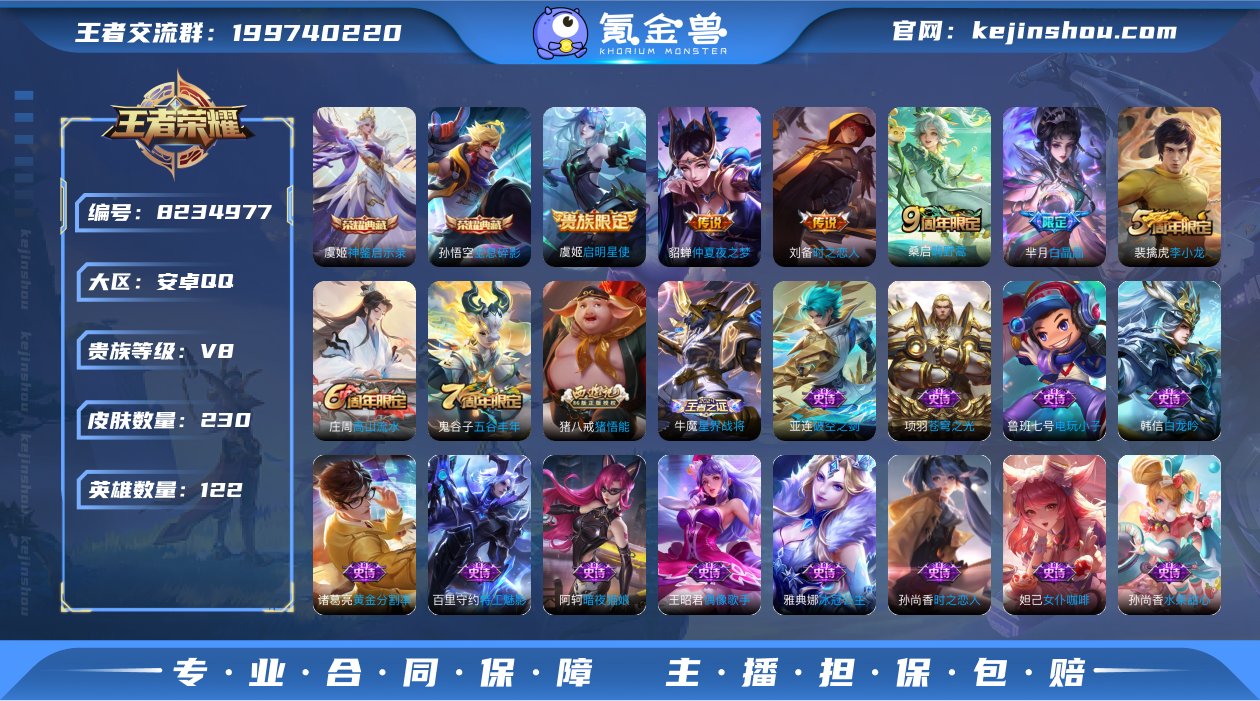 230皮    2典藏虞姬猴子   4传说...