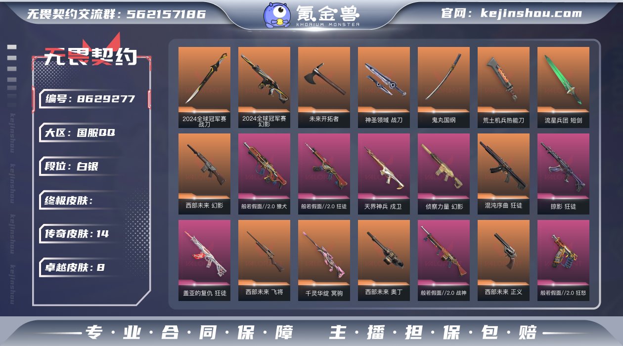 段位: 白银 亮点皮肤: 幻影-2024全...