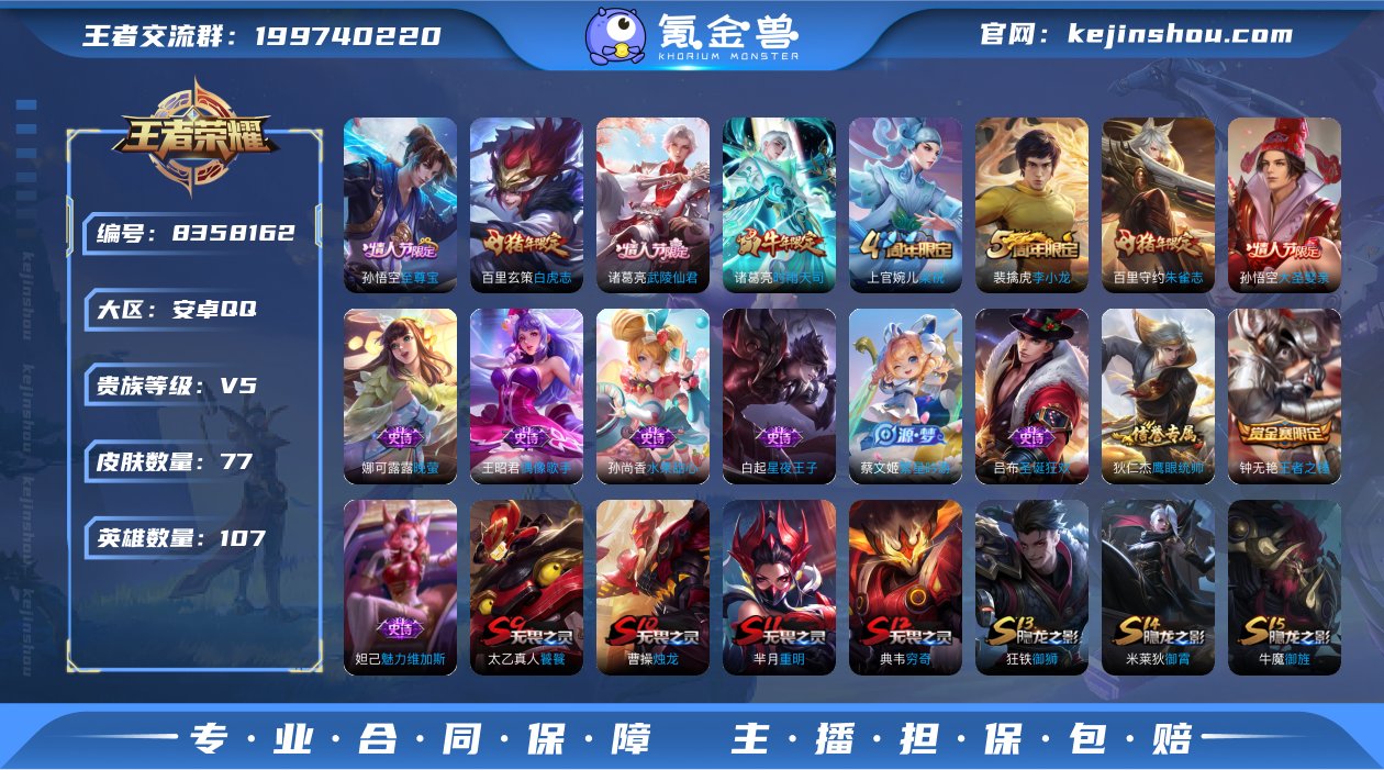 实名: 可修改 贵族等级: V5 英雄数:...