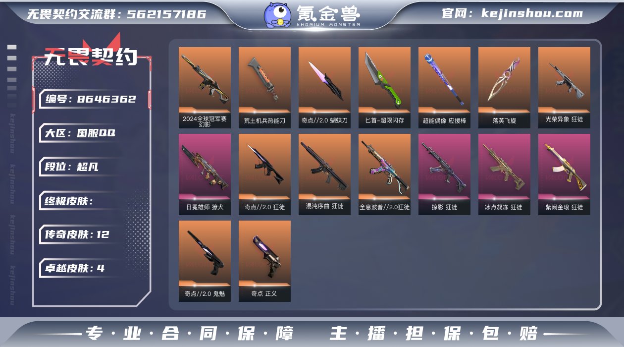 实名: 可修改 皮肤资产价值: 22950...