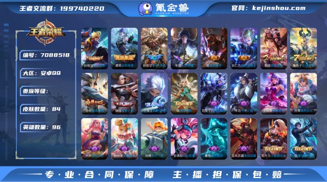 XY V8【1典藏6传说】96英雄 84皮...