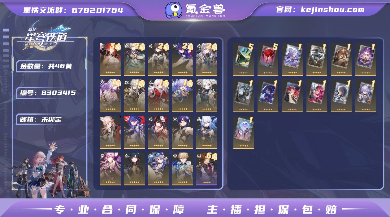 邮箱: 未绑定 开拓者性别: 男 总黄数:...