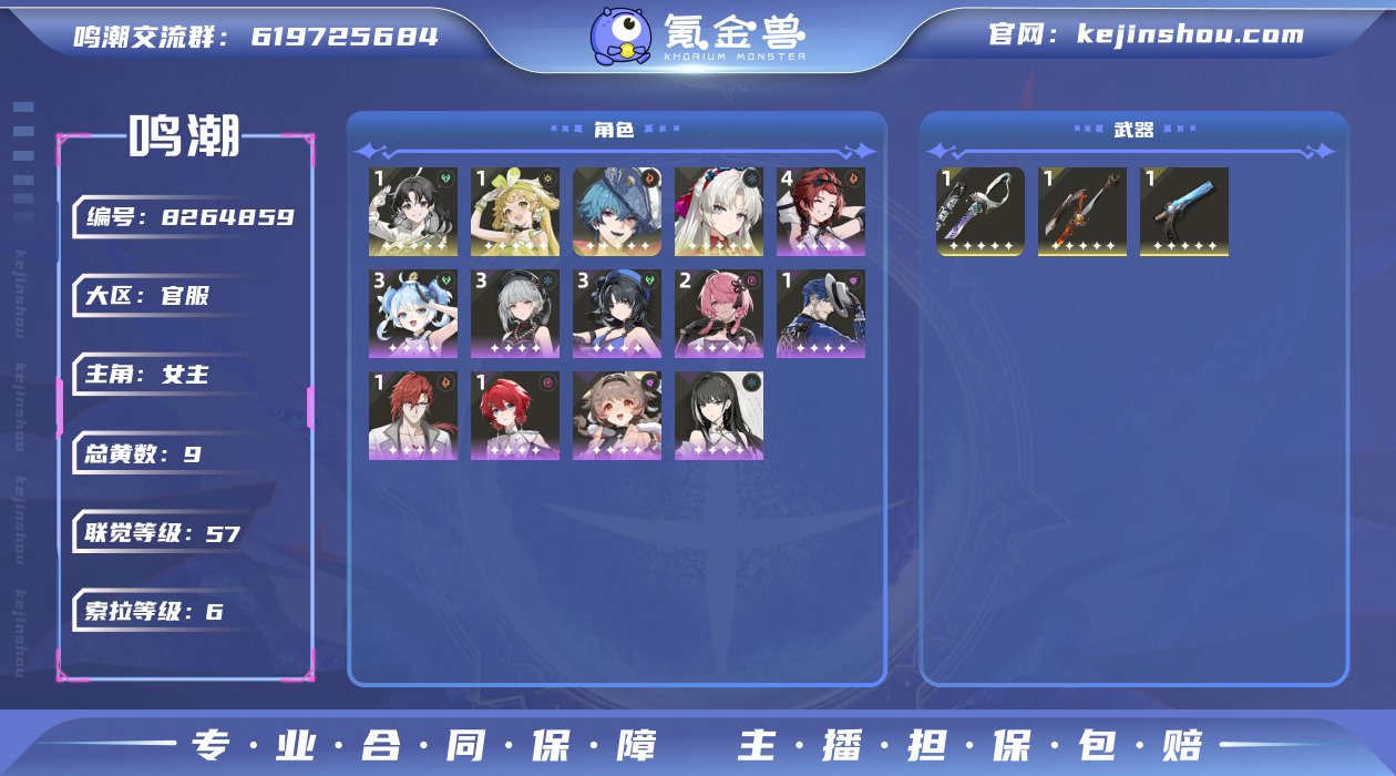 总黄数: 9 联觉等级: 57 拥有五星共...