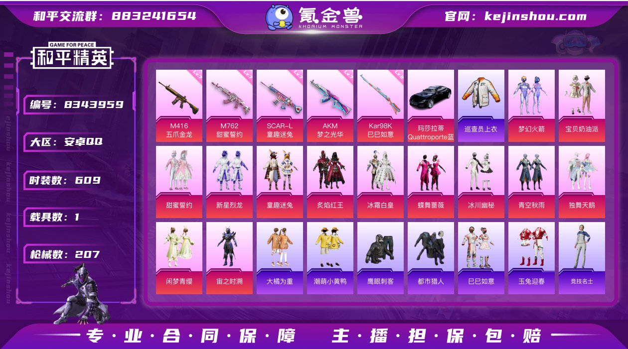 13粉装 5特效枪 1载具 13印记 可二...