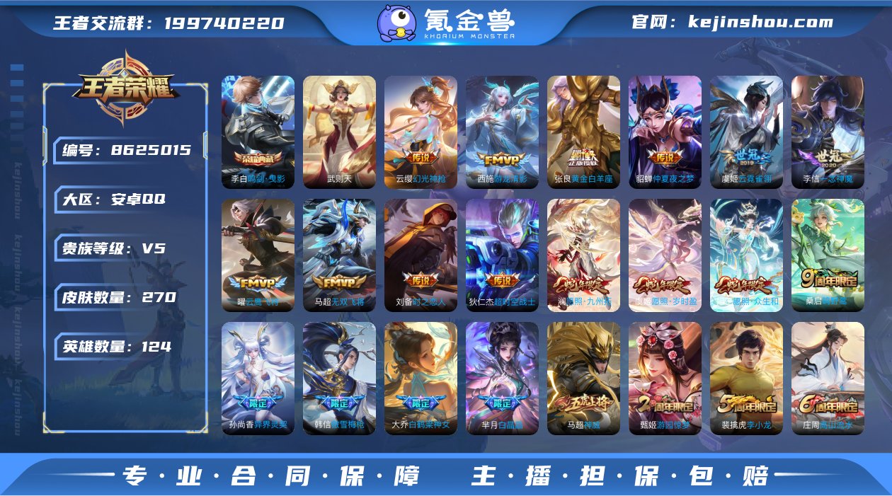 【WZN4239】贵族5/皮肤270/典藏...