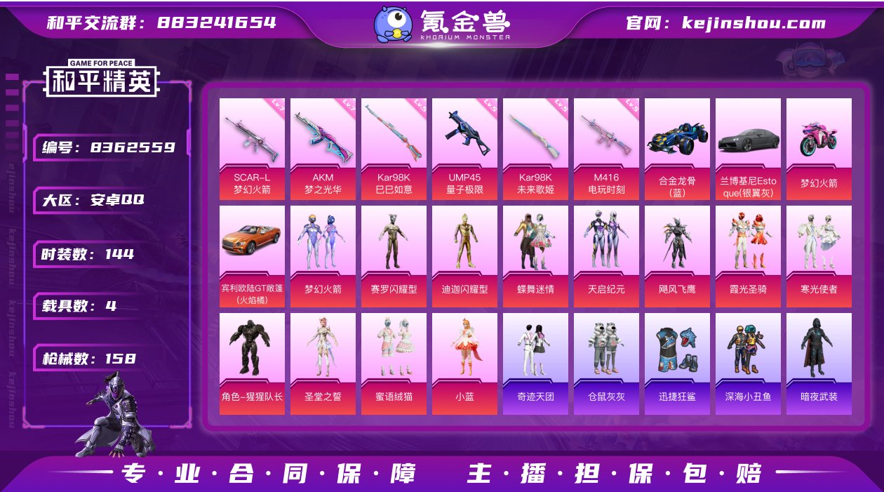 【HPZ410】144套装/枪械6/装备2...
