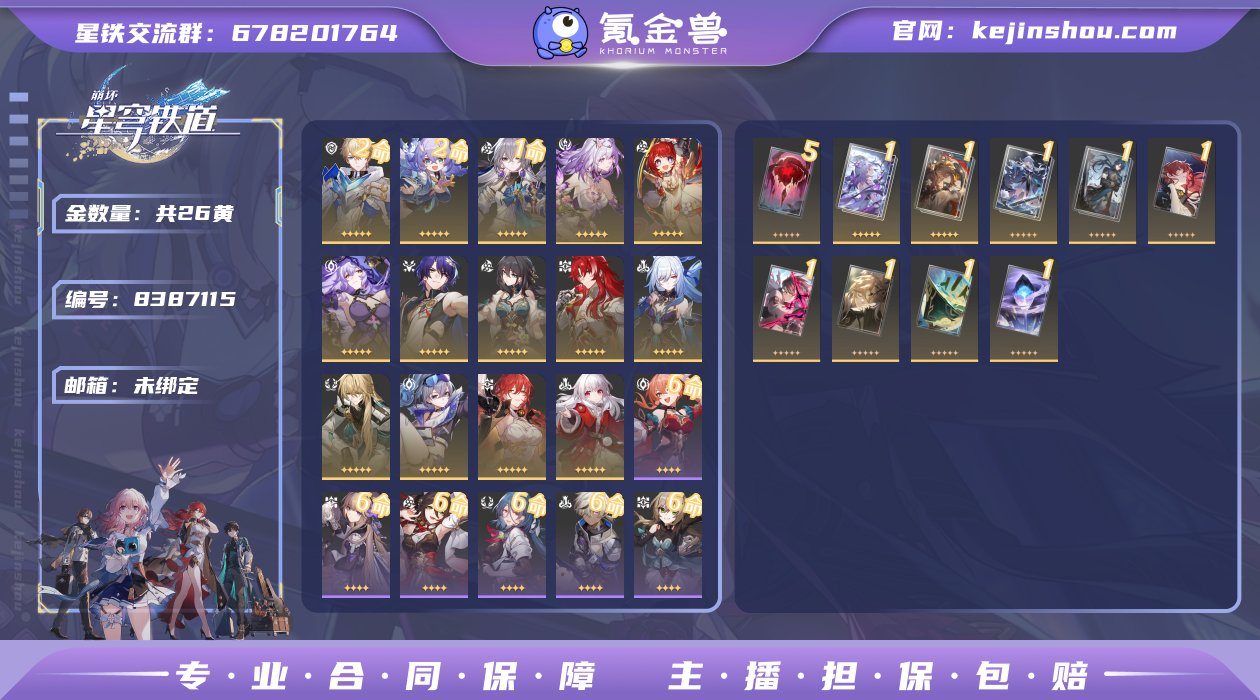 邮箱: 未绑定 开拓者性别: 女 总黄数:...