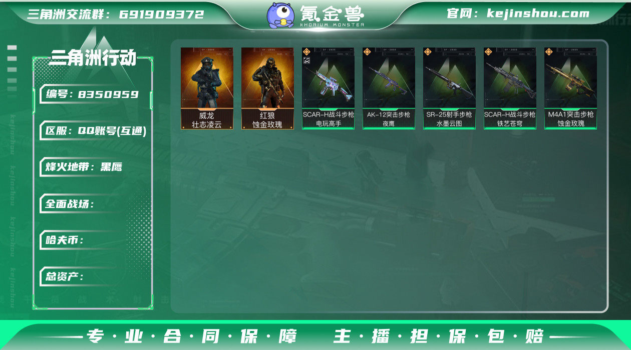 "TZ-总资产22.4m/哈夫币3.2m/...