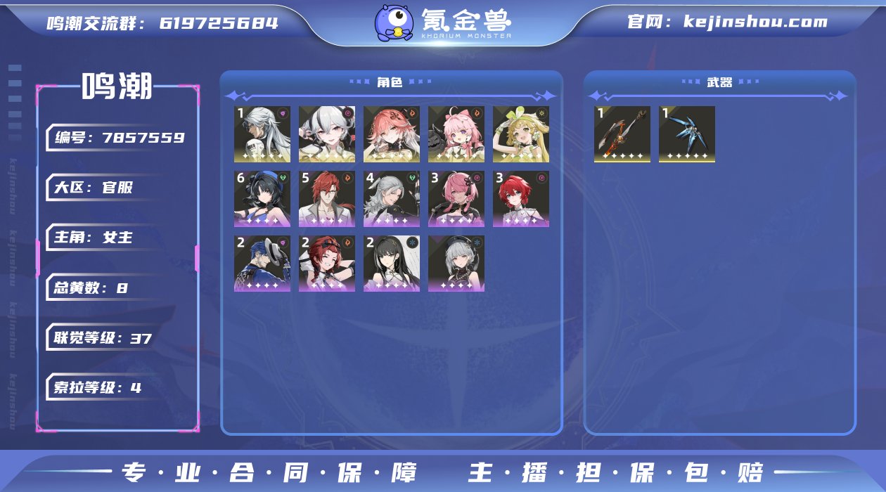 总黄数: 8 联觉等级: 37 拥有五星共...