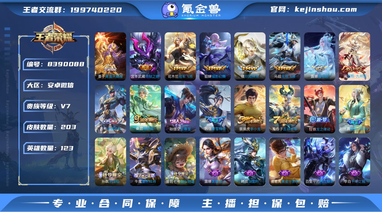 实名: 可修改 贵族等级: V7 英雄数:...