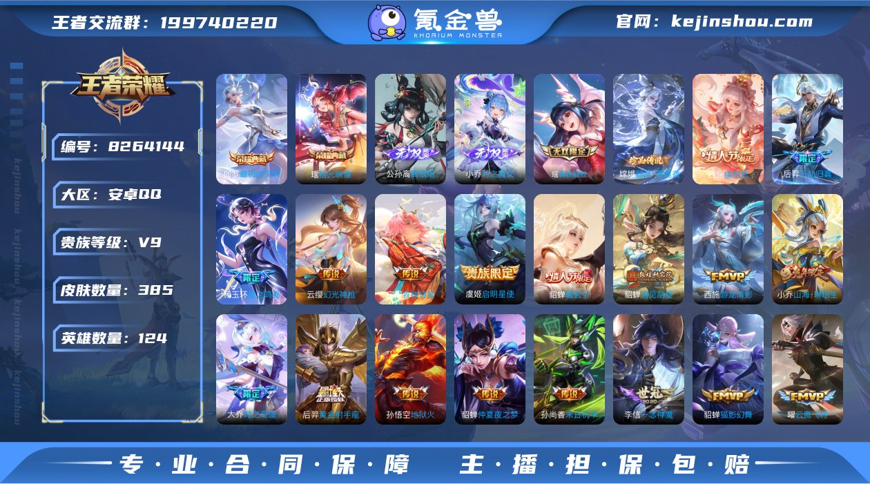 实名: 可修改 贵族等级: V9 英雄数:...