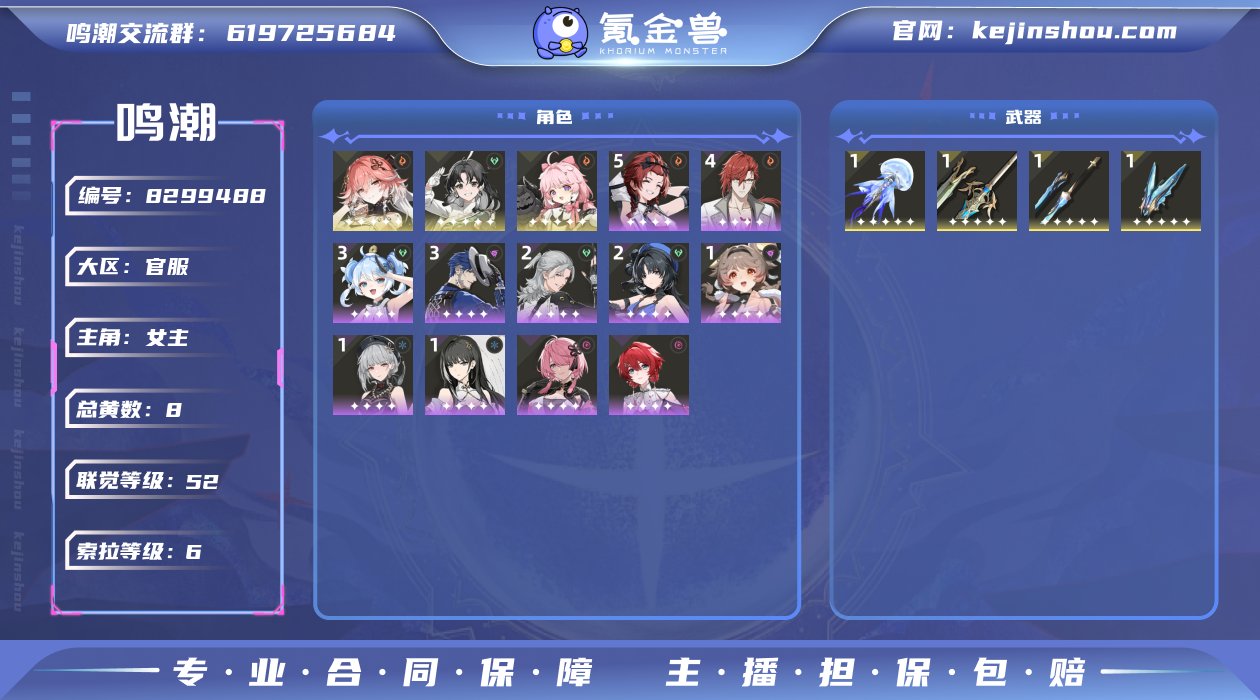 总黄数: 8 联觉等级: 52 拥有五星共...