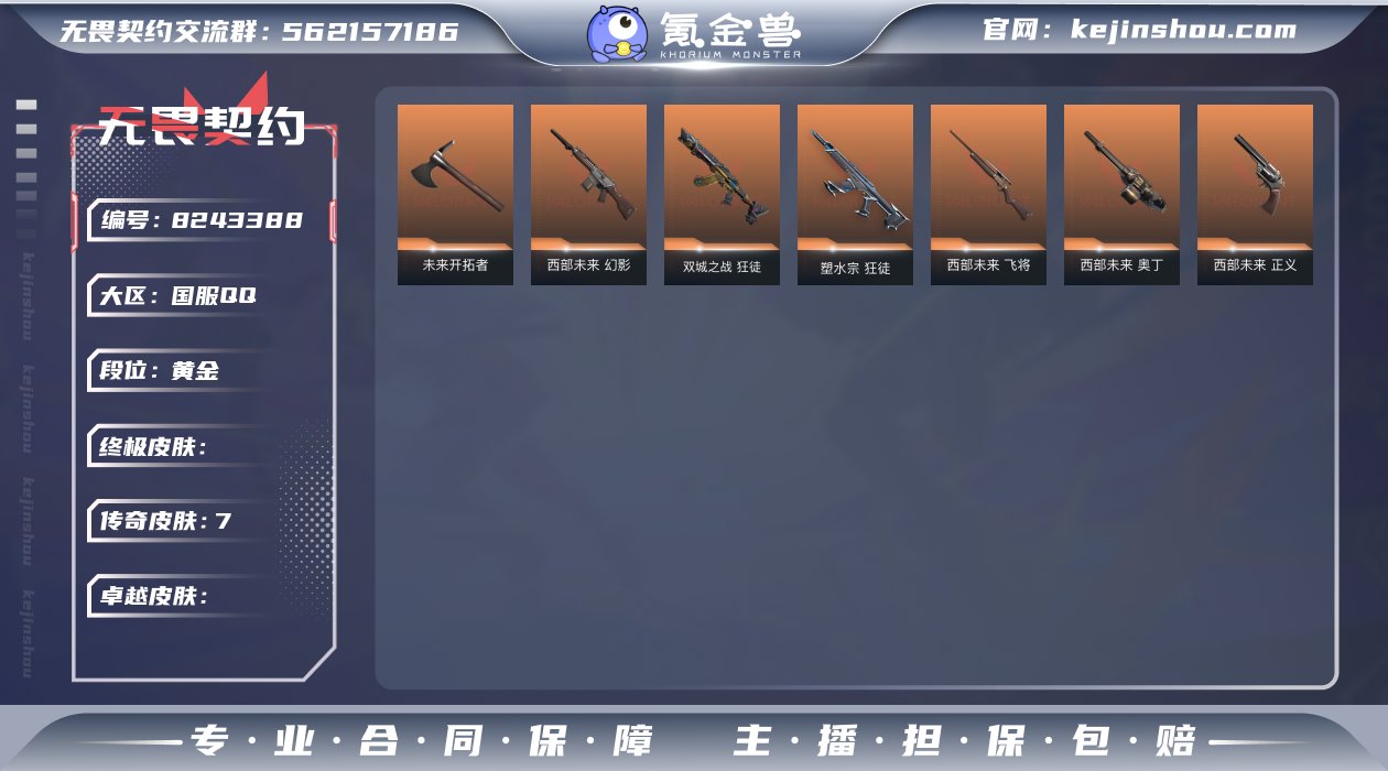 实名: 可修改 皮肤资产价值: 12820...
