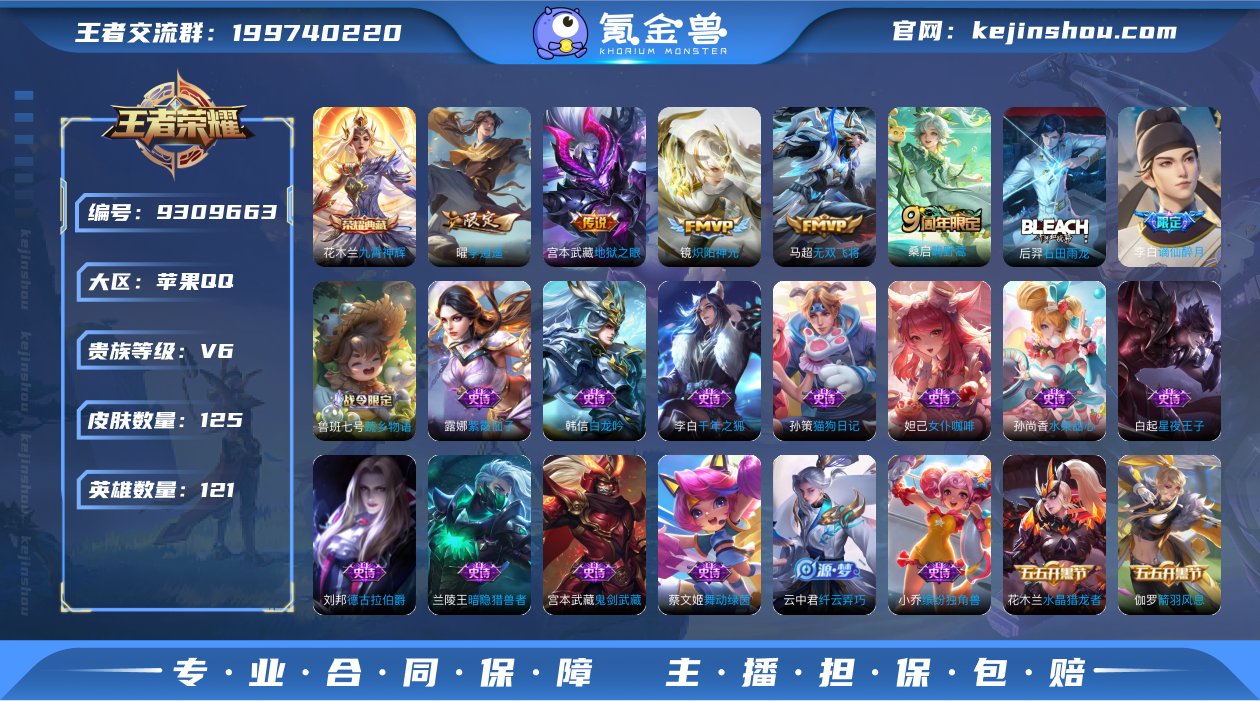 实名: 可修改 贵族等级: V6 英雄数:...