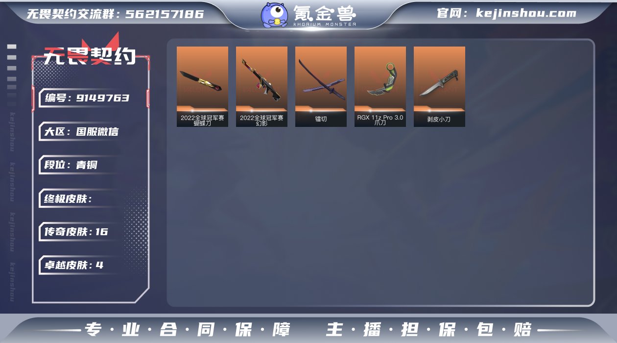 实名: 不可修改 皮肤资产价值: 3339...