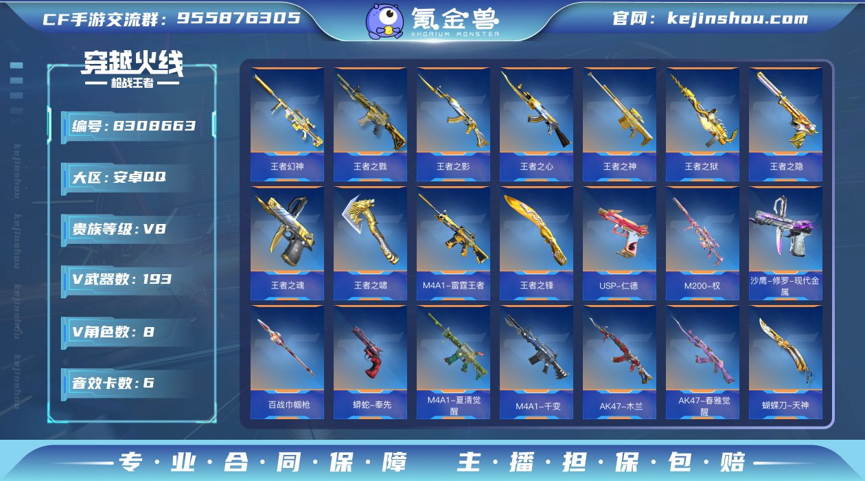 实名: 可修改 v武器数: 193 王者武...