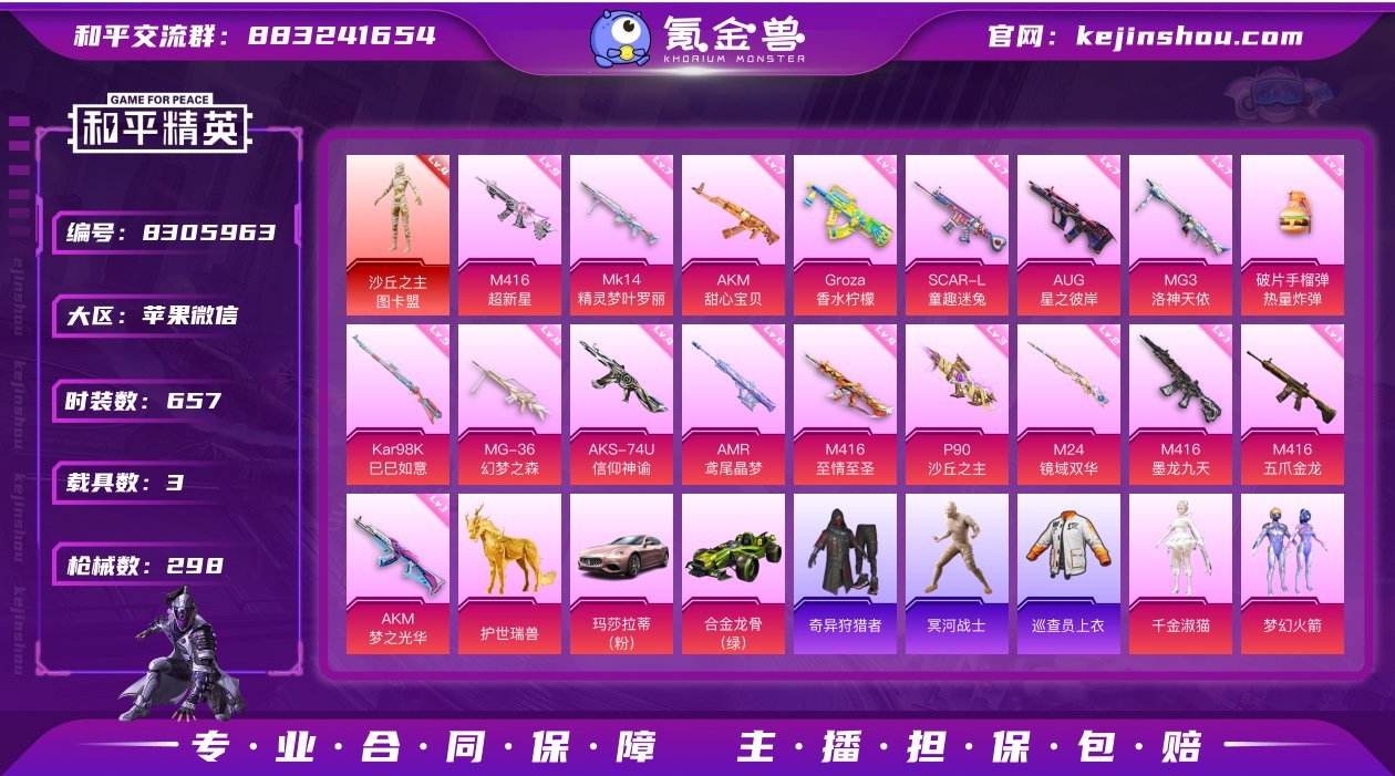 实名: 可修改 时装数: 657 载具数:...