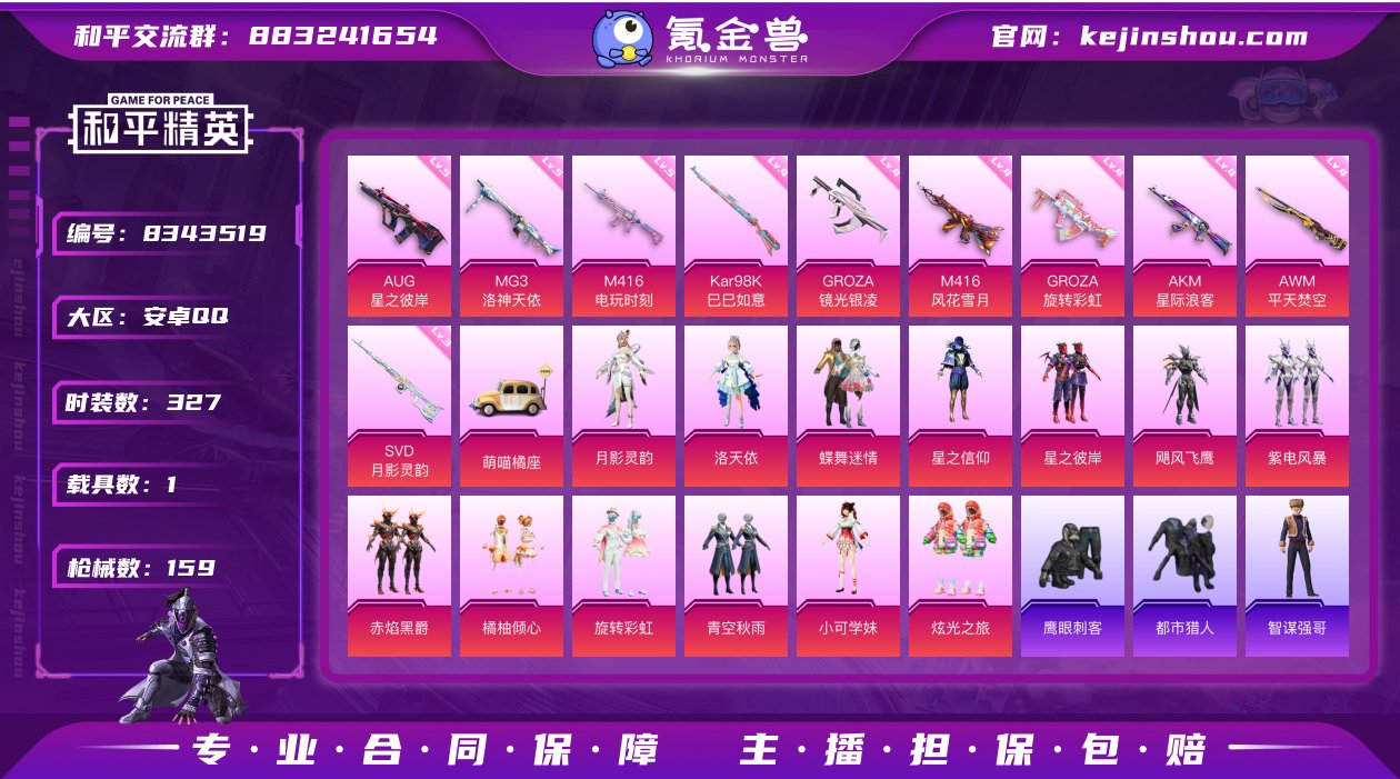 13粉装 10特效枪 1载具 1印记 可二...