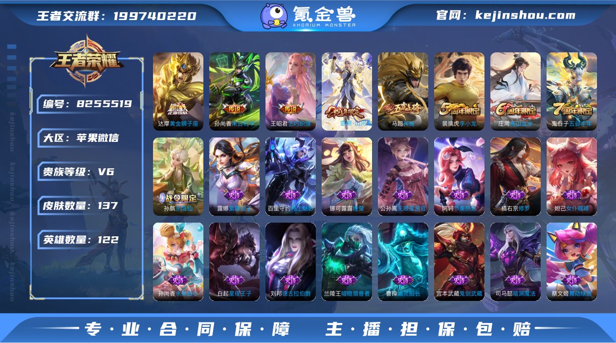 实名: 可修改 贵族等级: V6 英雄数:...
