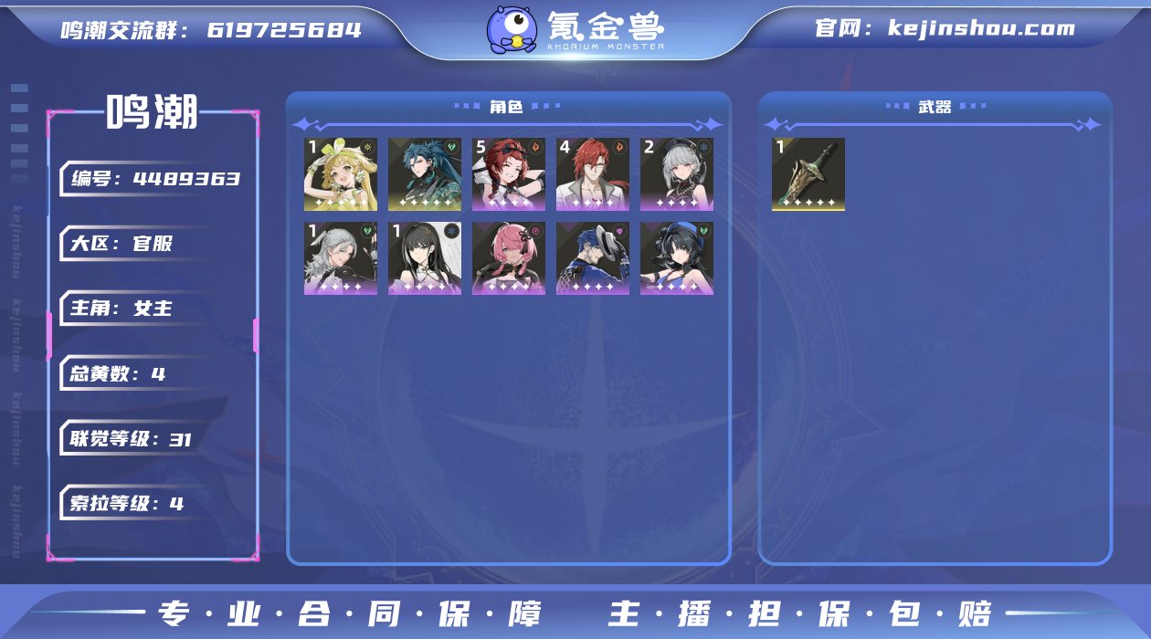 总黄数: 4 联觉等级: 31 拥有五星共...