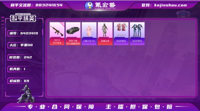 实名: 可修改 枪械数: 69 载具数: ...