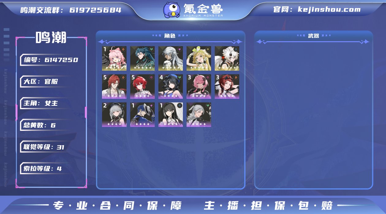 总黄数: 6 联觉等级: 31 拥有五星共...