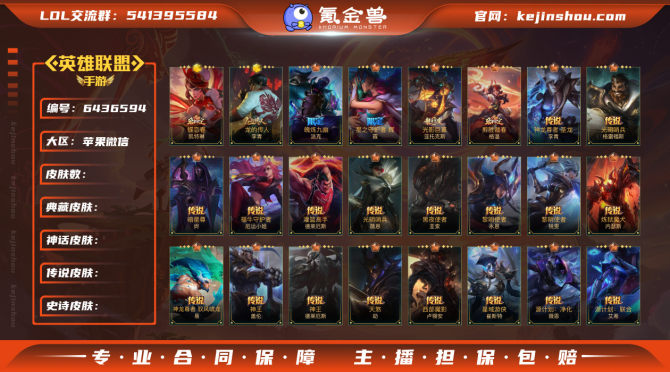 hslol152  【不可二次实名】 英雄...