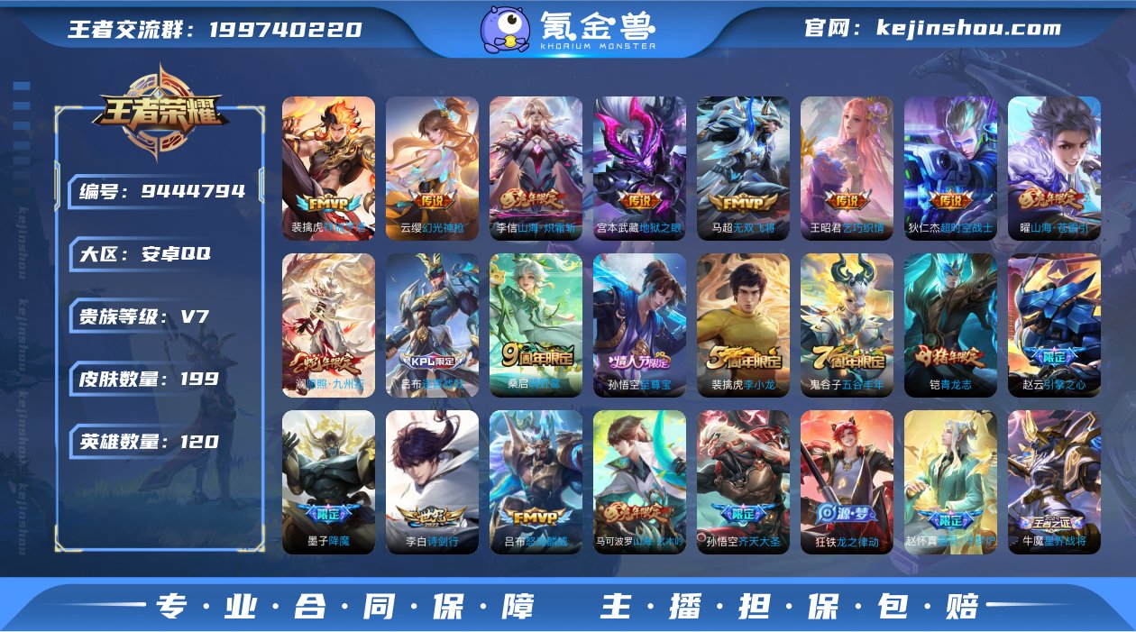 贵族V7 传说皮肤13 史诗皮肤56 皮肤...