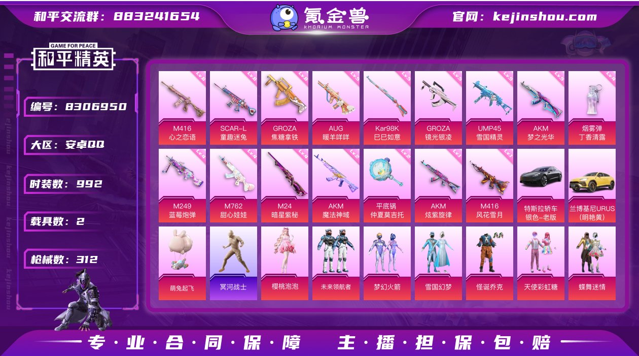 实名: 可修改 时装数: 992 载具数:...