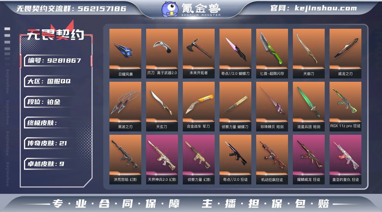 实名: 可修改 皮肤资产价值: 47580...