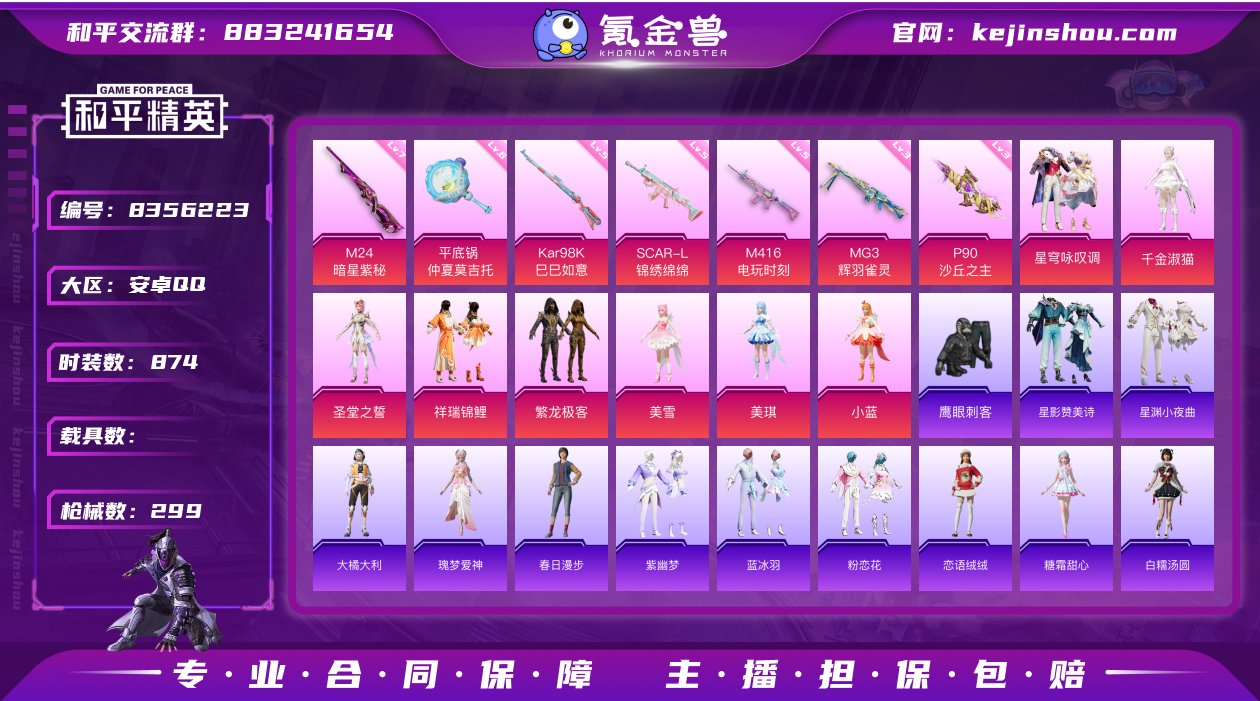 实名: 可修改 时装数: 874 枪械数:...
