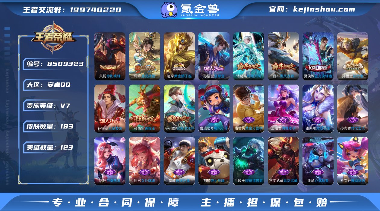 实名: 可修改 贵族等级: V7 英雄数:...