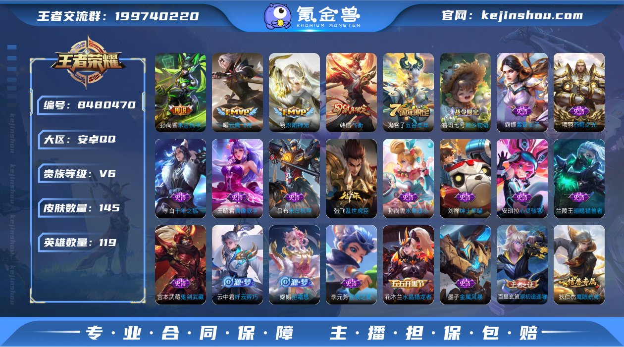 实名: 可修改 贵族等级: V6 英雄数:...