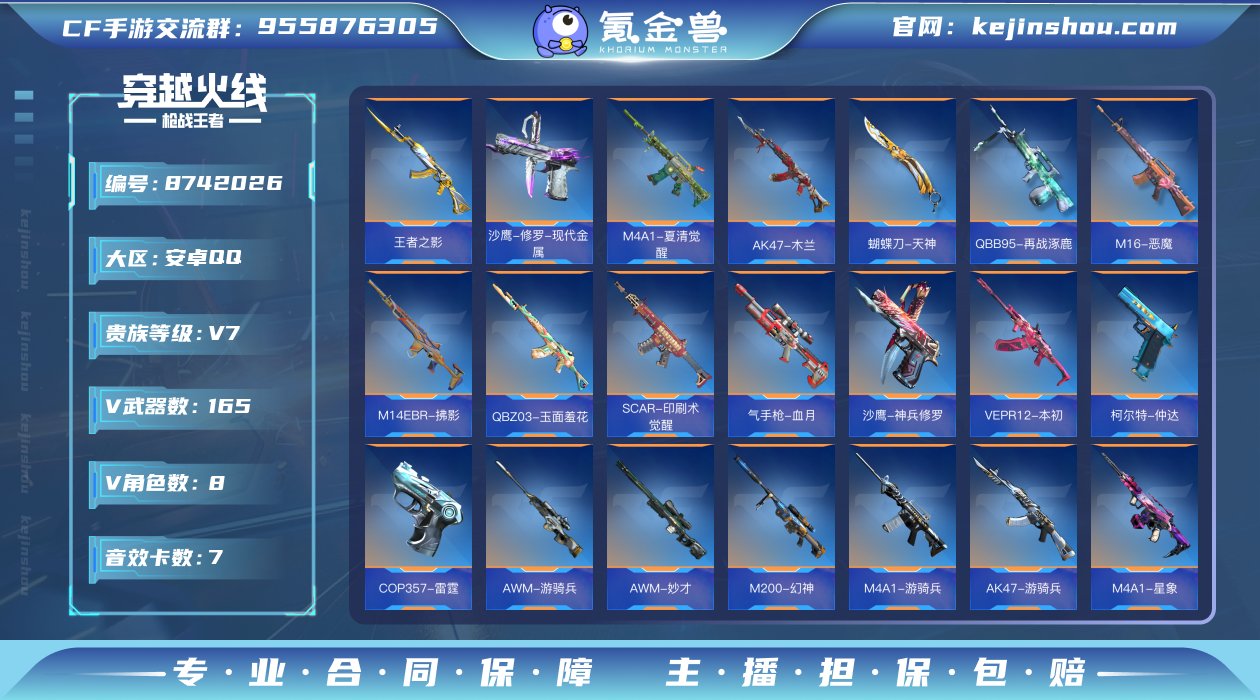 实名: 可修改 v武器数: 165 王者武...