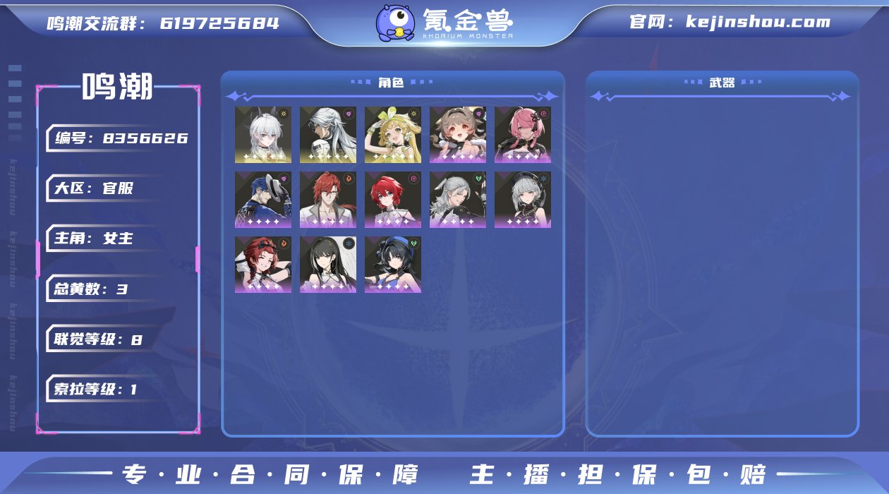 总黄数: 3 联觉等级: 8 拥有五星共鸣...