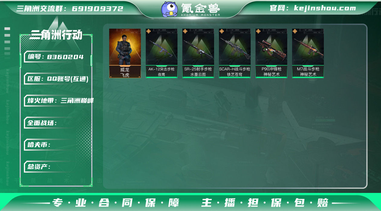 "TZ-总资产93m/哈夫币m/部门221...