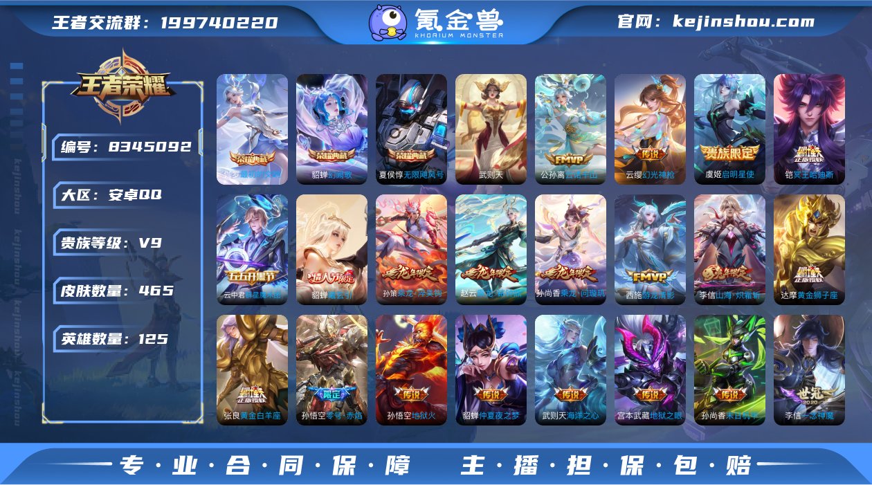【WZX4033】贵族9/皮肤464/典藏...